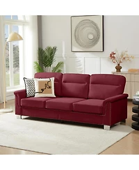 Streamdale Furniture 82" Modern Snowfleece 3-Seater Sofa