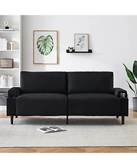 gaomon 80 Inch Modern Couch with Cup Holders Deep Seat Comfy Living Room Sofa
