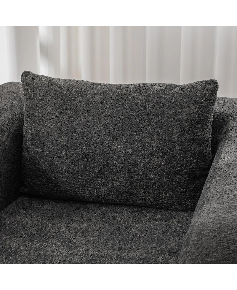 Streamdale Furniture Convertible Chenille Sofa Bed with Pillow