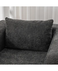 Streamdale Furniture Convertible Chenille Sofa Bed with Pillow