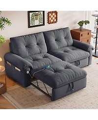 Streamdale Furniture convertible sofa bed, 2-in-1 cloud-like fabric, suitable for living rooms & bedrooms