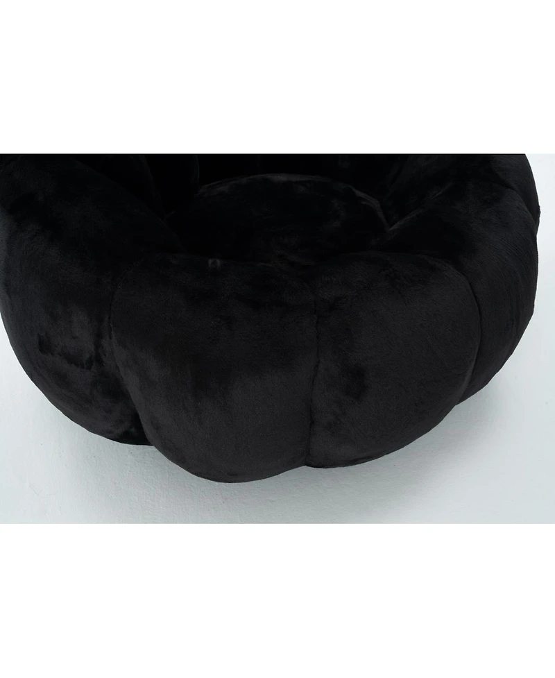 Streamdale Furniture Adult Floral Bean Bag Chair, Ultra-Soft Faux Fur, Large Single-Seater