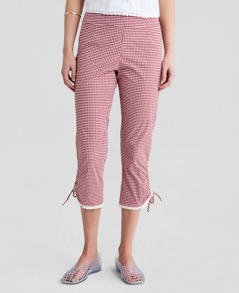 And Now This Women's Gingham Capri Pants, Macy's Exclusive
