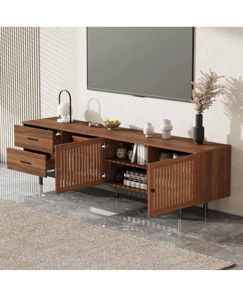 Streamdale Furniture Modern Tv Stand for TVs up to 85" with Drawers & Cable Management