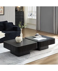 Streamdale Furniture Modern Handcraft Drum Coffee Table