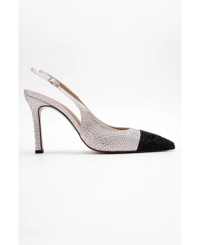 Prologue Shoes London Embellished Pointed Toe Pump (Women)