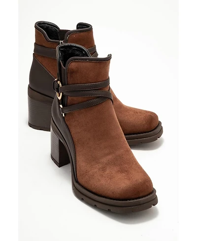 Prologue Shoes women's Wern Block Heel Ankle Boot