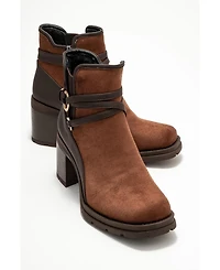 Prologue Shoes women's Wern Block Heel Ankle Boot