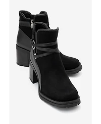 Prologue Shoes women's Wern Block Heel Ankle Boot