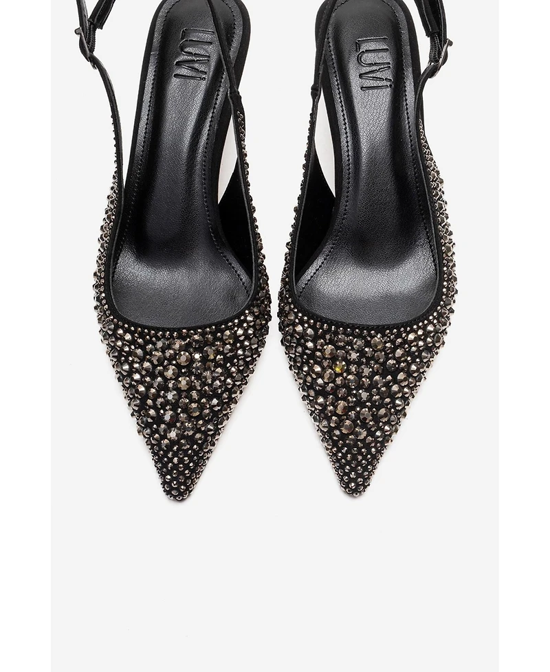 Prologue Shoes Women's Thea Slingback Pointed Toe Pump