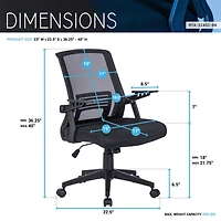Streamdale Ergonomic Office Mesh Chair, Black