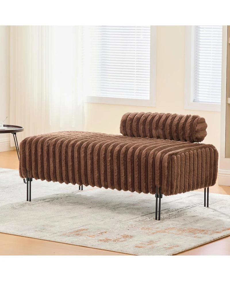Streamdale Furniture 49.6" Mini Loveseat - Small Sofa/Bench - Adjustable Back