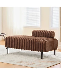 Streamdale Furniture 49.6" Mini Loveseat - Small Sofa/Bench - Adjustable Back