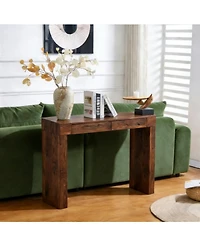 Streamdale Furniture 50-In. Natural Walnut Wood Grain Elegant Feature Bar Table