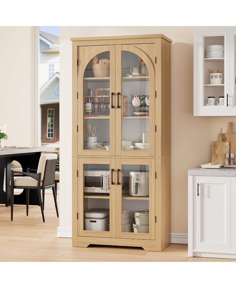 gaomon 31.5-in W x 70.08-in H 15.5-in D Kitchen Pantry Cabinet