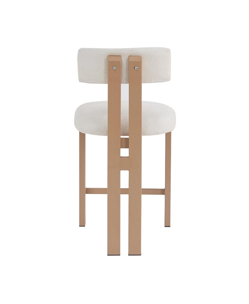 Streamdale Furniture 26.5" Round Stools - Low Back, Upholstered Seat