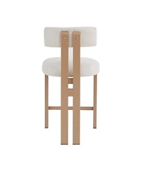 Streamdale Furniture 26.5" Round Stools - Low Back, Upholstered Seat