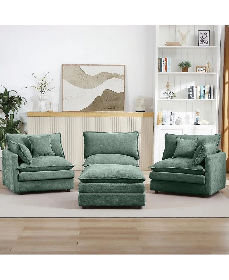 Streamdale Furniture Modular Sectional Sofa, 102" L-Shaped Couch Set