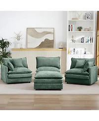 Streamdale Furniture Modular Sectional Sofa, 102" L-Shaped Couch Set