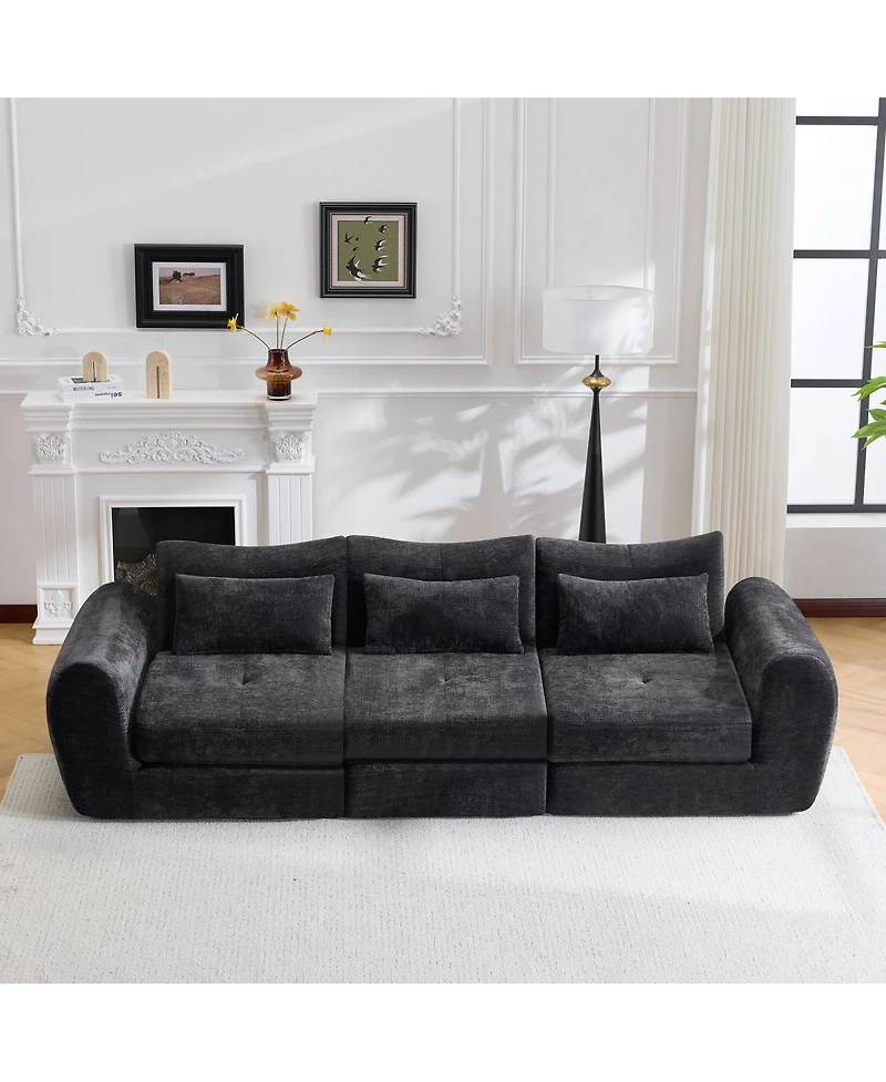 Streamdale Furniture Modular Cloud Sofa, Convertible Folding Sofa Bed