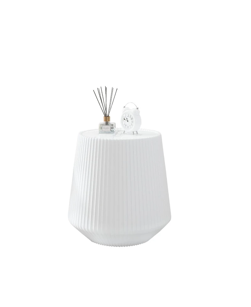 Streamdale Furniture Modern Leather Sofa Coffee Table with Sintered Stone Top