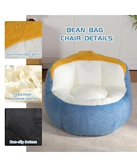Streamdale Furniture Faux Fur Oversized Bean Bag Chair