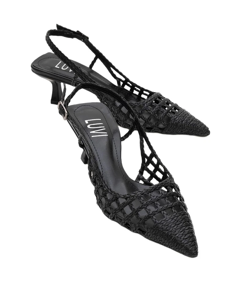 Prologue Shoes Women's Heaven Knitted Pointed Toe Pump