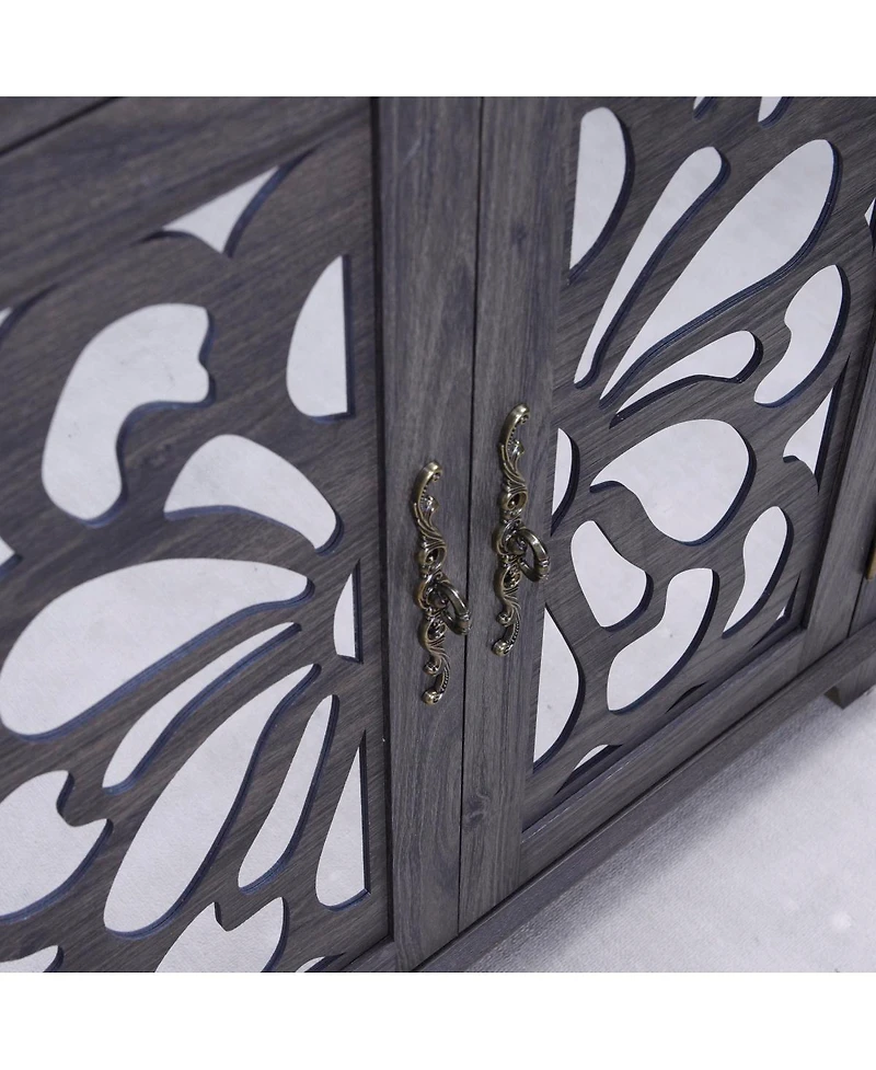 Streamdale Furniture Elegant sideboard with 2 mirrored doors and storage