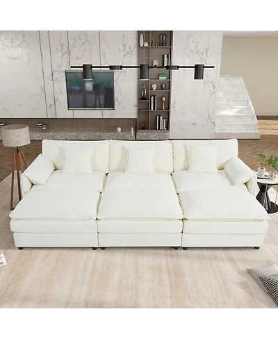 Streamdale Furniture Chenille Modular Sofa: Ultimate Comfort, Customizable, Modern Design
