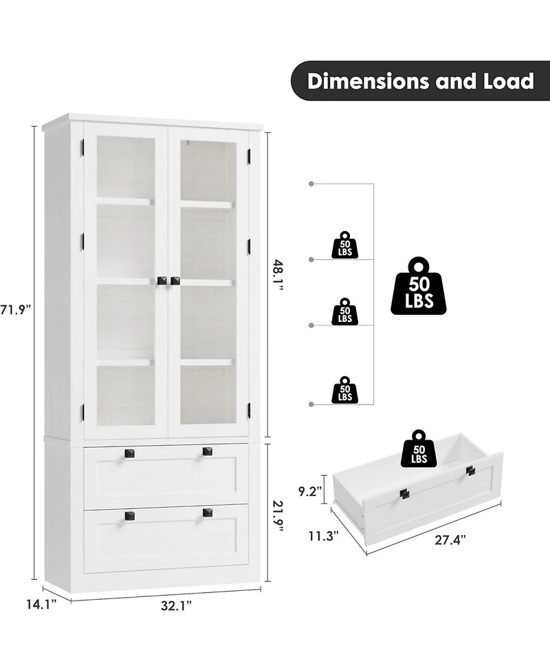 gaomon Kitchen Pantry Cabinet