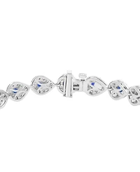Effy Collection Sapphire (4-1/4 ct. t.w.) & Diamond (1 ct. t.w.) Bracelet in Sterling Silver