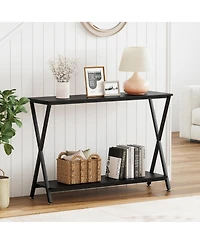 gaomon 41.3" Narrow Console Table with Metal Frame