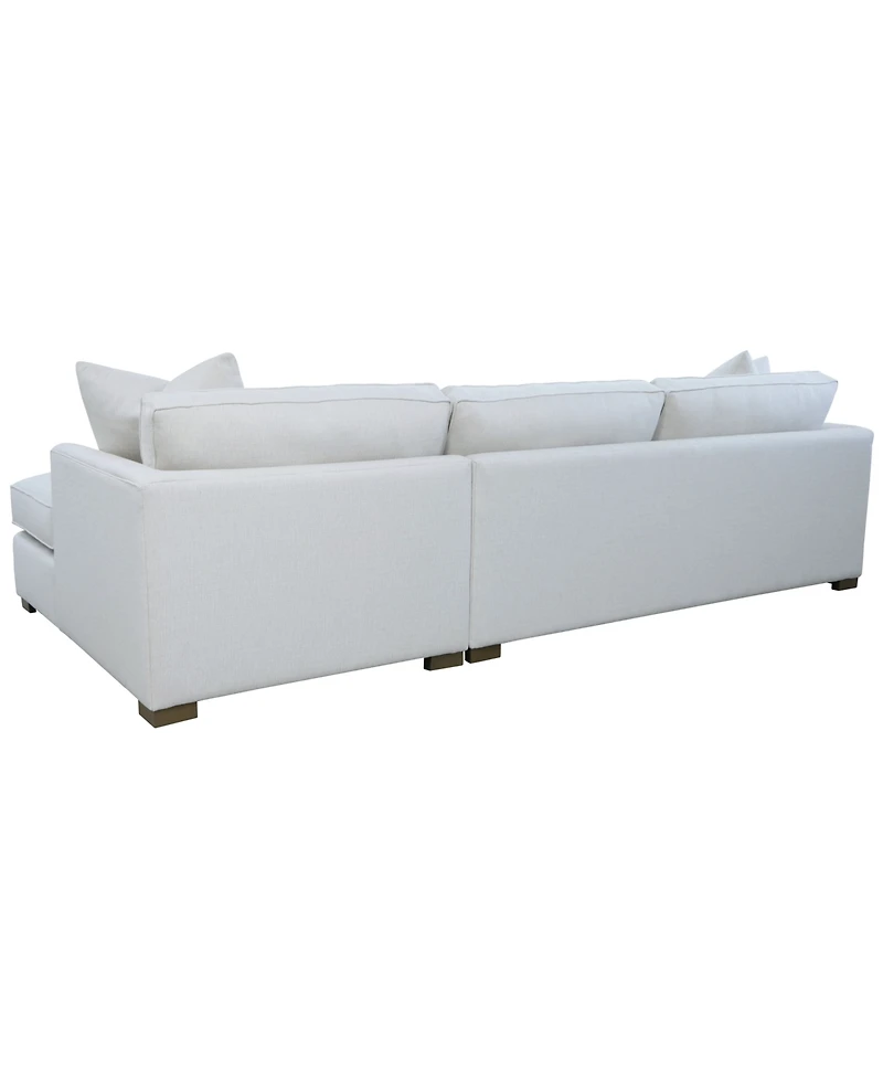 Corine 2-Pc. Chaise Sectional Sofa with Toss Pillows