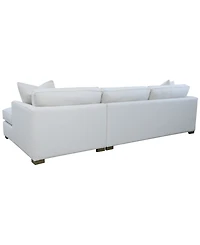 Corine 2-Pc. Chaise Sectional Sofa with Toss Pillows