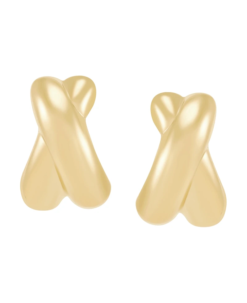 Italian Gold Stud Earrings in 10k Yellow Gold