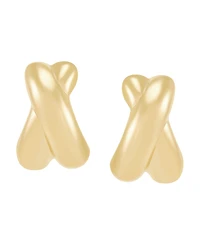 Italian Gold Stud Earrings in 10k Yellow Gold