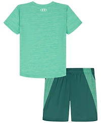 Under Armour Boys' 2T-7 Short-Sleeve T-Shirt and Shorts, 2-Piece Set