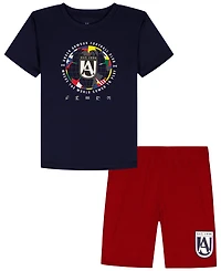 Under Armour Boys' 2T-7 Crewneck T-Shirt and Performance Shorts, 2-Piece Set