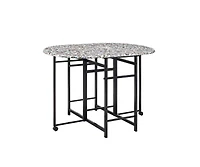 Kings Brand Furniture Comapct Dinette Set With Drop Leaf Table and 2 Comfortable Chair