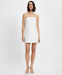 French Connection Women's Azra Twill Fold-Over Two-Pocket Strappy Mini Dress