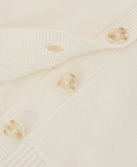 Reiss Women's V-Neck Short-Sleeve Cotton-Wool Cardigan Sweater