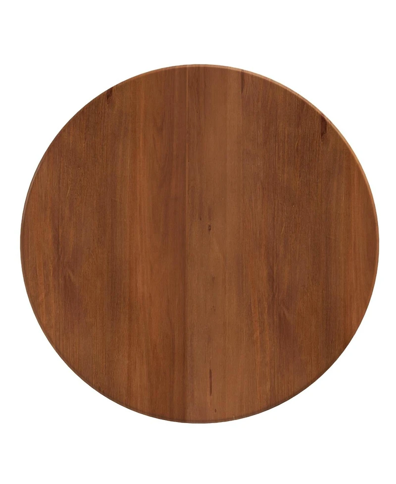 Streamdale Furniture Streamdale Round Fluted Coffee Table with Storage