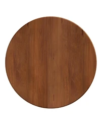 Streamdale Furniture Streamdale Round Fluted Coffee Table with Storage