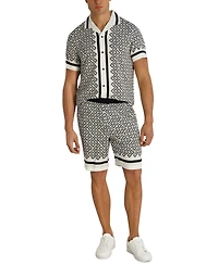 Karl Lagerfeld Paris Men's Relaxed-Fit Double L Shorts