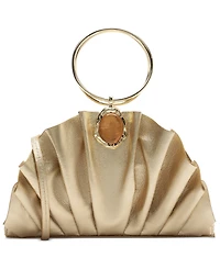 Arezzo Ravena Small Gold-Tone Ring Handle Clutch