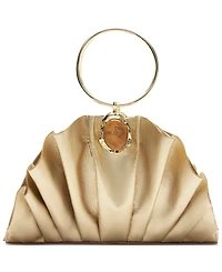 Arezzo Ravena Small Gold-Tone Ring Handle Clutch
