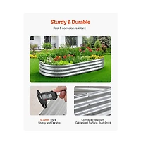 Slickblue Large Outdoor Metal Planter Box Open Bottom Design