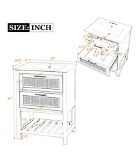 Sillysis 24 Inch Freestanding Bathroom Vanity with Ceramic Sink, Flip-Out Drawer & Modern Storage for Small Spaces