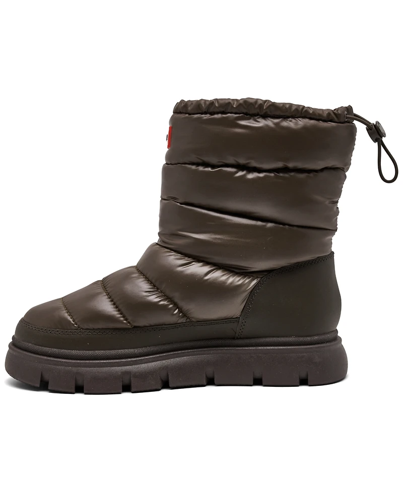 Hunter Women's Maribel Lug Sole Insulated Waterproof Snow Booties from Finish Line