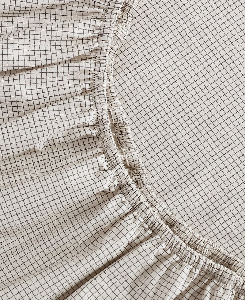 Calvin Klein Printed Washed 200-Thread Count Cotton Percale 4-Pc. Sheet Set